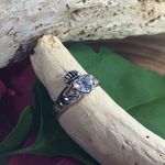 CZ Claddagh sterling silver Irish ring size 8 Silver Photo 2