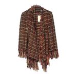 ZARA women’s open front fringe cardigan XS Nwt Photo 1