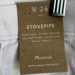 Madewell NWT Stovepipe Jeans in Pure White MC636 Photo 11