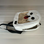 A Rare HTF Modern Vintage 2020 White Faux Leather Harry Potter Hedwig Backpack Tan Photo 1