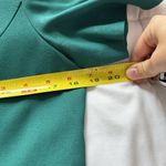 Vintage 80s 90s Blazer Womens Size 10P Blue Teal Buttons Short Sleeve Collared Photo 3