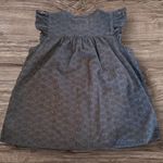 Madewell Ruffle-Sleeve Bib Eyelet Sleeveless Top Black Size Small Photo 2