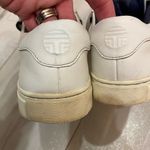 Tory Burch  White Leather and Navy Blue Trimmed Ruffle Sneaker, women’s size 9.5 Photo 11