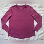 Eddie Bauer Solbari Dark Pink Rosewood UPF 50+ Cotton Bamboo Long Sleeve Swing Top - Large Photo 1