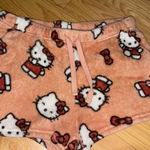 Hello Kitty  Plush Shorts - Peach and White Photo 0