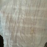 C&C California  Beach Cover Up ONE SIZE Linen/Cotton White Tie Front Boho Breezy Photo 5