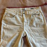 Judy Blue white skinny fit capri denim size 13/31 summer stretch high rise Photo 6