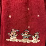 Vintage Premier International Ladies Maroon Christmas Fleece Sweater Plus Sz 2x Red Photo 1