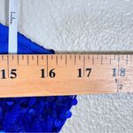 Lulus  Blue Sequin Fringe Mini Dress Womens L Halter Party Baddie Bling Prom Photo 1