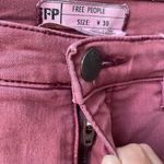 Free People  High Rise Muted Red Jeans 30 x 27 Photo 4