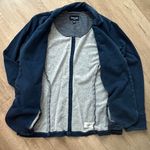 Splendid Indigo Dye French Terry Blazer Blue 100% Cotton Size L Photo 2