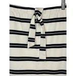 Sugar Lips Striped Pencil Skirt Tie Waist Knee Length Navy White Size Small NWT Photo 3