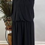 JBS Cocktail Dress Women's Large Black Halter Choker Hardware Sleeveless Lined Photo 1