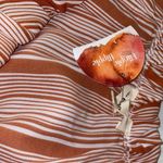 ee:some Eesome blouse wide neckline 3/4” ballon sleeves ruffled neckline Sz medium NWT Photo 7