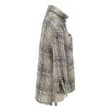 Angels & Castles Tweed Blazer Jacket Plaid Bouclé Wool Polyester Blend Medium Black Photo 6