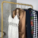 EXPRESS Rare Ivory Crocheted Lace Midi Dress Photo 3