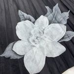 Coated Black Pleated Swing Skirt Gardenia Size 10 Runs Small (26” waist) Photo 7