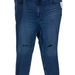 Old Navy NWT Super Skinny Jeans Womens 24 Distressed Knees High Rise Grunge Photo 0