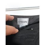 Chico's  0R Black Straight Leg Dress Pants Polyester Rayon Blend Career Stretch Photo 4