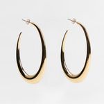 ZARA NWT  Gold Hoop Earrings Photo 3