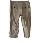 Relativity Women's Size 14 Cargo Tan Cropped Tied Outdoor Pants Photo 4