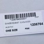 Valentino Garavani NIB Valentino Glamgloss women’s square metal pink Mirrored shield sunglasses Photo 19