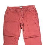 Woolrich Red Sunday Chino Crop Pants Women Size 4 Cotton Mid-Rise Flat Front Photo 1