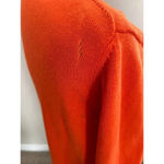 Charter Club  Women’s Orange Ruffle Sweater Size Large Photo 1