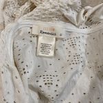 Urban Romantics  White Eyelet Lace Blouse Women’s Large Boho V-Neck Flutter Sleev Photo 2