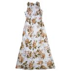Reformation NWT Casette in Bella Floral Linen Cowl Neck Midi Dress 4 $248 Photo 1