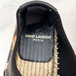 Saint Laurent Grunge floral-print leather lace-up espadrille sneaker size 36.5 Photo 9