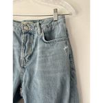 Topshop  Moto Hayden Distressed Slim Straight Light Wash Mid Rise Jeans Size 25 Photo 2