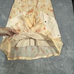 Coach  Apple‎ Print Dress Size 4 Peach Summer V-Neck Luxury Springtime Designer Photo 8