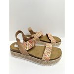 Steve Madden Sandals Womens Size 8 Multicolor Slip On Ipen Toe Platform Photo 1