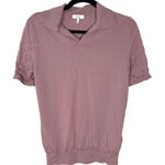 Reiss  Extra Fine Merino Wool Purple Collared Polo Women's Size Small Photo 0