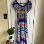 J for Justify Colorful Off-Shoulder Maxi Dress Photo 3