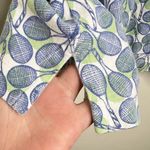 Lands' End Lands’ End Classic Fit Polo Shirt Tennis Racket Novelty Print Women’s Size 1X Photo 6