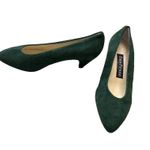 Evan Picone  women’s green leather suede heels shoes size 5M SKU 3812 Photo 4