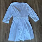 Eloquii White Ruffled Tie Waist Wrap Style Shirt Dress Long Sleeve Bridal 22 Photo 9