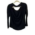 BCBGeneration  Blouse Black Long Sleeve Scoop Back Shirt Size Women's XS Photo 1