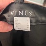Venus Faux Leather Pants sz 2Flat Front Black Photo 2