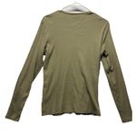 Ralph Lauren LRL  Cotton Long Sleeve Women's Green Ribbed Knit XL Button Preppy Photo 4