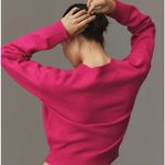 Endless Rose  Sweater Womens X Small Hot Pink Love Cropped Knit Pullover Photo 4