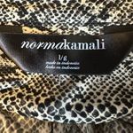 Norma Kamali Snakeskin Jersey Knit Shirt Dress Size Large Button Front Snake Photo 6
