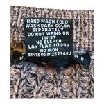 Poof New York  Brown Knit Sweater Lace Up Long Sleeve Pullover Women‎ Size Small Photo 6