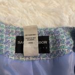 Sag Harbor Vintage  purple blue white blazer coat suit jacket 3/4 sleeve 16P Photo 4