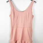 JoyLab Peach Ruffle Trim Tennis Dress, Size Large Photo 0