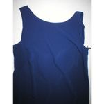 Womens NWT $600 Worth New York 10 Dress Dark Blue USA Blueberry Low Back Crepe Photo 2