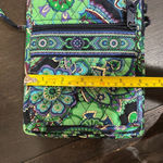 Vera Bradley Floral Crossbody Bag in Green and Blue Photo 8