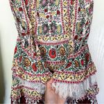 Alice + Olivia Dress Lawson Floral Buttoned Mini Flower Pot Ecru Multi 4 EUC Photo 3